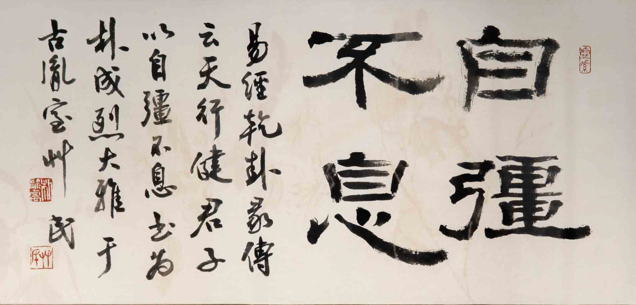 자강불식(自彊不息)